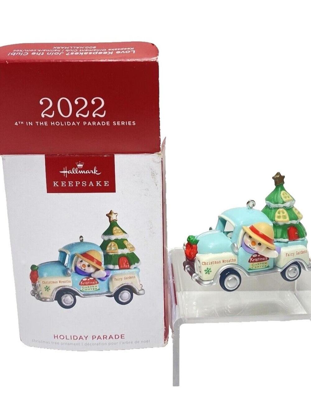 Hallmark Holiday Parade Garden Truck Snowman Christmas Tree Ornament NIB